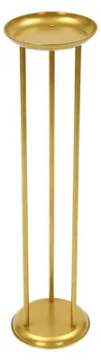 Produktbild von Blumenständer - Säulen-Podest-Set - 6-teilig - 20 x 80 cm je Ständer - Kohlenstoffstahl - Tragkraft 2–5 kg pro Ständer - Freistehend - Gold