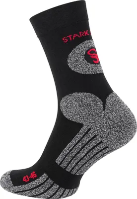 Produktbild von Stark Soul® Trekking Outdoor Socken 2 Paar, Uni Schwarz/Grau 35-38