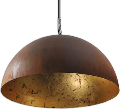 Produktbild von Hängeleuchte groß Ø 100 cm Braun Gold E27 Metall Industrie Design Pendelleuchte