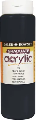 Produktbild von Daler Rowney Graduate Acrylfarbe Pearl Black 500 ml 1 Stck