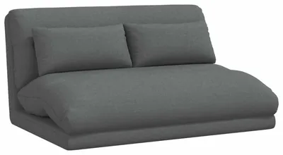 Zdjęcie produktu dla vidaXL Regulowany fotel z podnóżkiem, ciemnoszary, materiał