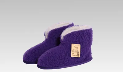 Produktbild von Heimschuhe Wolle lila lila