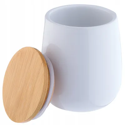 Produktbild von KADAX Badezimmeraufbewahrung "Stia", hat einen Deckel, Kosmetikblockhalter 10cm, weiß