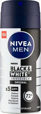 Produktbild von NIVEA Invisible Deodorant Spray For Black & White Fresh 150ml