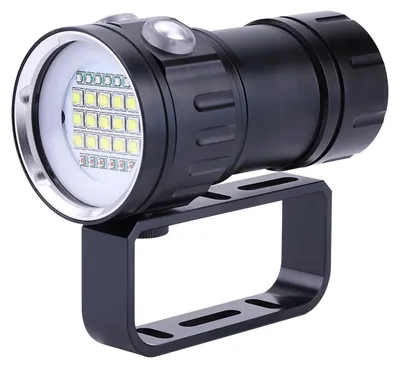 Produktbild von Tauchmesser - Wasserdichte Taschenlampe - 18000 Lumen - Kompaktes Format - Unterwasserbeleuchtung - Ideal für Taucher und Abenteurer