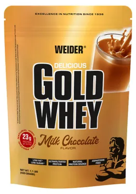 Image de Whey protéine - Weider - Gold Whey (500g) - Saveur Milk Chocolate