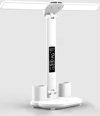 Produktbild von ANTCOOL LED-Schreibtischlampe, multifunktionale Schreibtischlampe mit Kalender USB-Touch-Nachtlicht mit Stifthalter für Schlafzimmer-Leselampe