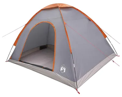Produktbild von vidaXL Campingzelt mit Dach Grau und Orange 275 x 215 x 125 cm