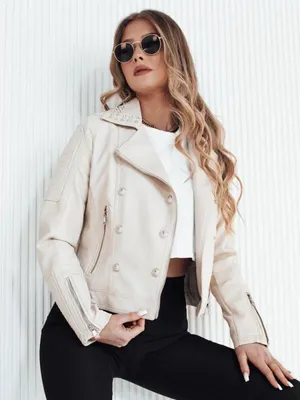 Immagine prodotto di Giacca di pelle da donna TRUCCO beige M