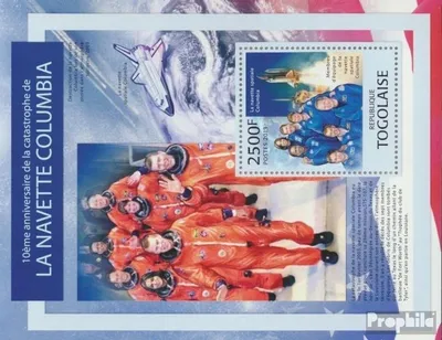 Produktbild von Briefmarken Togo 2013 Mi Block 817 (kompl. Ausgabe) postfrisch Shuttle Columbia