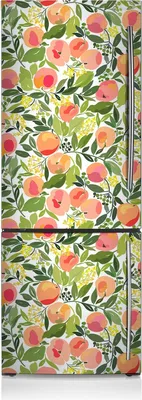 Produktbild von Kühlschrankfolie Aufkleber Kühlschrankmagnete Dekoration Kühlschrankfolie 60x190 cm - Pfirsiche