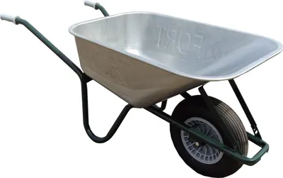 Produktbild von FORT 515B-100 Qualitäts Schubkarre Gartenkarre Bauschubkarre, 100L für Transporte, Gartenarbeit