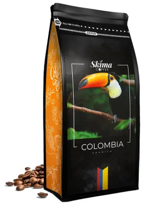 Produktbild von Kaffeebohnen 1 kg KOLUMBIEN 100 % Arabica frisch geröstet für Vollautomaten + Tassenuntersetzer