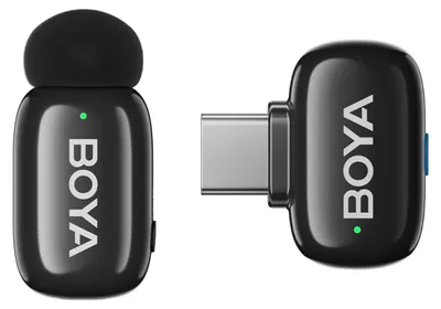 Obrázek produktu pro BOYA Mini 2.4G bezdrátový mikrofonní systém Telefonní mikrofon Klopový mikrofon AI Hlasový měnič Mikrofon Potlačení šumu 100M/328FT Přenosový rozsah Náhrada pro Android Type-C Smartphone