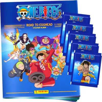 Produktbild von One Piece Sticker - Road to Egghead Sammelsticker - 1 Album + 5 Tüten
