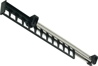Zdjęcie produktu dla Wysuwany wieszak na ubrania, 300 mm, stal, tworzywo sztuczne, czarny