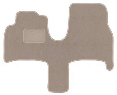 Produktbild von Velours-Fußmatten Vorne für Peugeot 807 2002-2014 (7-Sitzer) – 2-tlg, Beige, passgenau – Wielganizator LUX