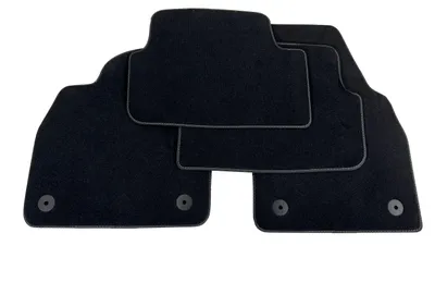 Obrázek produktu pro Koberečky do vozu VW Polo, T-Cross, velur, černá barva, originální výroba