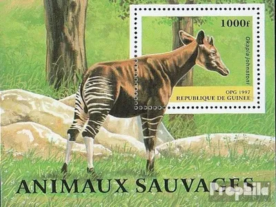 Produktbild von Briefmarken Guinea 1997 Mi Block508 (kompl.Ausg.) postfrisch Einheimische Tiere