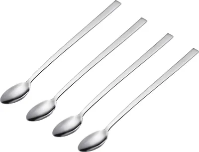 Produktbild von Kaffeelöffel 4er Set aus rostfreiem Edelstahl 18/10 mit polierter Oberfläche - Latte Macchiato