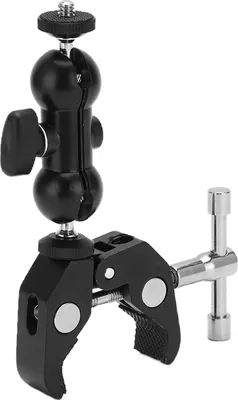 Obrázek produktu pro Držák kamery, otočný o 360°, ramena s kulovou hlavou a 1/4palcovým otvorem pro šroub, mini kulová hlava