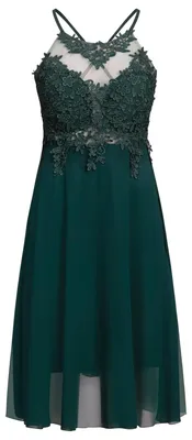 Produktbild von APART Fashion Cocktailkleid aus Chiffon, Mesh und Spitze, grün Petrol, S, 71998
