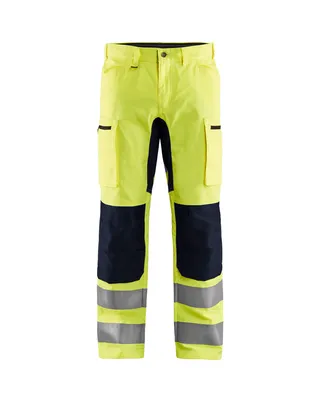 Produktbild von Blakläder® High Vis Arbeitshose mit Stretch High Vis 1585 1811 in div. Farben, Farbe:high vis gelb/schwarz, Größe:D96 (D24)