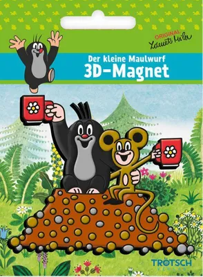 Zdjęcie produktu dla TRÖTSCH - Mały kret 3D magnes na podwieczorek
