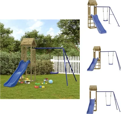 Produktbild von vidaXL Spielturm Imprägniertes Kiefernholz - Schaukeln & Spieltürme