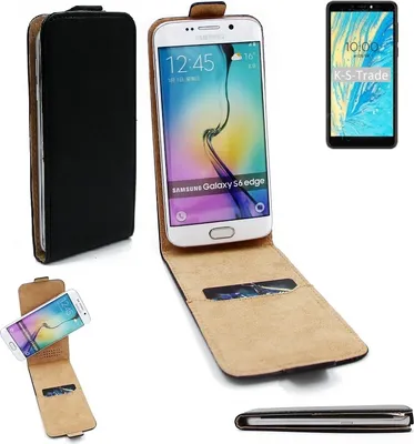 Produktbild von K-S-Trade® Schutzhülle Handyhülle kompatibel mit BQ Mobile BQ-5740G Spring Flipstyle  360° Smartphone Tasche, schwarz, Case Flip cover