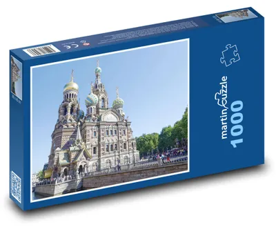 Zdjęcie produktu dla Puzzle 1000 Cerkiew w Petersburgu - martinpuzzle