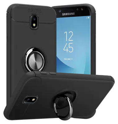 Produktbild von Cadorabo Schutzhülle für Samsung Galaxy J7 2017 Hülle in Schwarz Handyhülle Etui Cover Case Silikon TPU