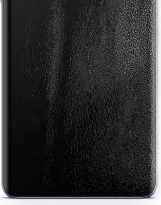 Produktbild von apgo Rückseite Schutzfolie, Skin, kompatibel mit Samsung Galaxy Quantum4, Hinten Displayschutzfolie aus Vinylfolie, kratzfest, einfache Montage - Schwarzes Leder
