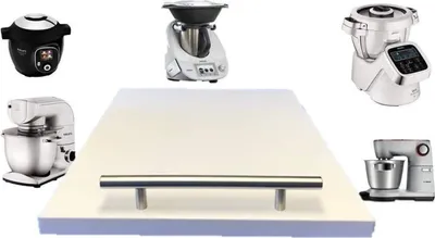Produktbild von AKTION  WEIHNACHTEN 2022 statt 59,90  29,90 e so lange Vorrat reicht Gleitbrett für den Thermomix® TM5 / TM6 HPL  weiß von Conny Clever®