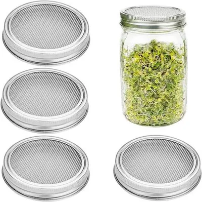 Productafbeelding van Kiemgroei-set van roestvrij staal - 86 mm - zilver