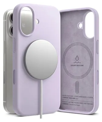 Obrázek produktu pro Etui Ringke Silicone Magnetic Magsafe Na Iphone 17 - Fioletowe