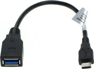 Produktbild von OTB Adapter kompatibel zu USB Type C (USB-C) Stecker auf USB-A 3.0 Buchse - mit Kabel - OTG Support