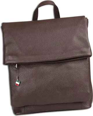 Produktbild von Florence Rucksack Damen Echtleder Cityrucksack dunkelbraun ORF102N6