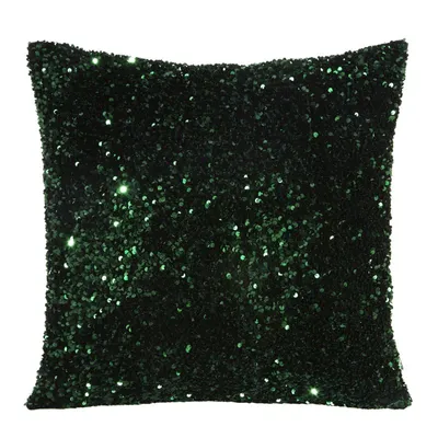 Produktbild von Belisa Kissenbezug 45x45 cm Dunkelgrün