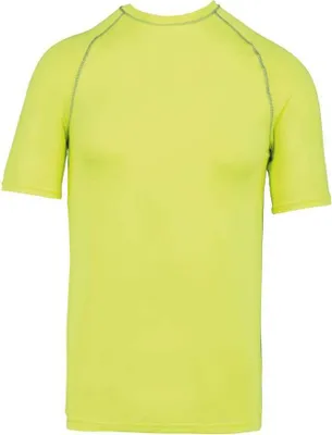 Produktbild von Proact Herren Surf T-Shirt Badeshirt UV-Shirt Schwimmshirt Surfshirt, Größe:2XL, Farbe:Fluorescent Yellow