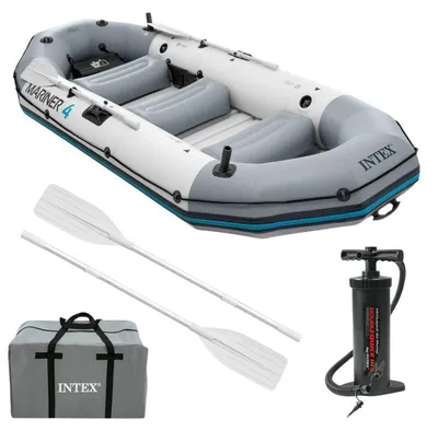 Image de Intex 68376 Mariner 4 Boot Set Bateau pneumatique gonflable
