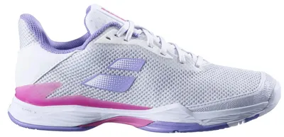 Imagen del producto de Zapatillas de tenis Babolat Jet Tere para todo tipo de pistas, deportivas, color blanco/lila/rosa, modelo 31S23651-1074, talla: 41 EU