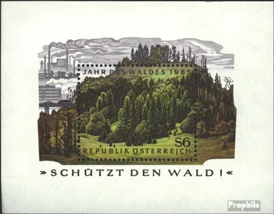 Produktbild von Briefmarken Österreich 1985 Mi Block7 (kompl.Ausgabe) postfrisch Jahr der Wälder