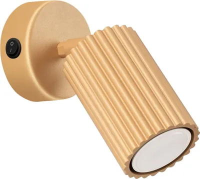 Produktbild von Spot Lampe Wand Aluminium verstellbar in Gold GU10 Modern Wandspot