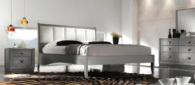 Produktbild von Schlafzimmer Bett Nachttisch Kommode Spiegel Garnitur Gruppe Doppel Neu Set 5tlg