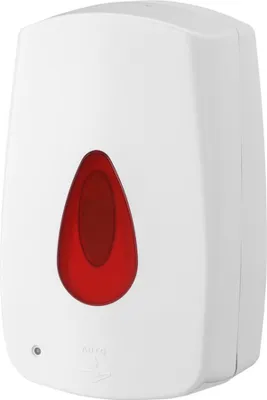 Produktbild von PlastiQline Seifenspender - 1200 ml - Sensor - weiß - Farbfenster rot