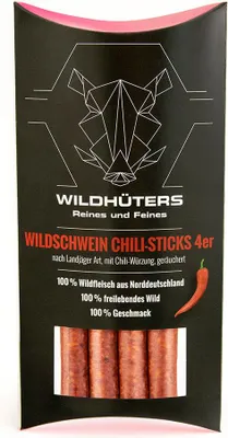 Produktbild von WILDHÜTERS Wildschwein-Chili-Sticks, 4 Stück