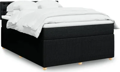 Produktbild von Maison Exclusive - Boxspringbett mit Matratze Schwarz 140x200 cm Stoff