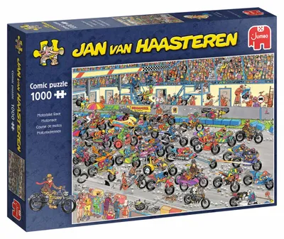 Produktbild von Jan van Haasteren Motorradrennen 1000 Teile Puzzle