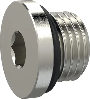 Produktbild von Riegler Verschlussschraube, Innensechskant 3 mm, G 1/8, NBR O-Ring, MSN